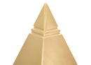 Piramide Oro 11,5x11,5x15,5 cm in Poliresina -2