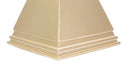 Piramide Oro 11,5x11,5x15,5 cm in Poliresina -3