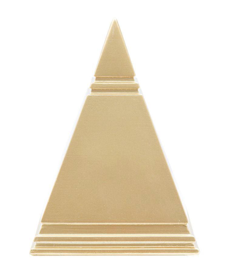 Piramide Oro 11,5x11,5x15,5 cm in Poliresina -4