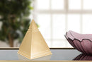 Piramide Oro 11,5x11,5x15,5 cm in Poliresina -6