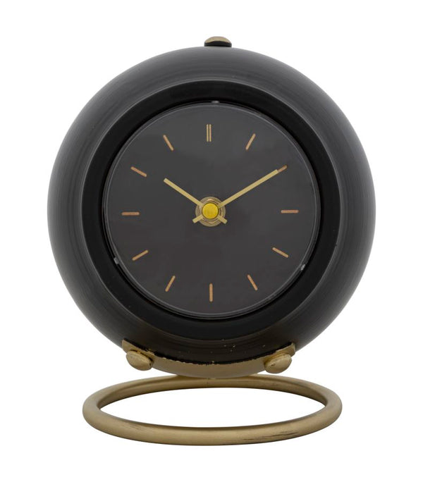 Orologio da Tavolo Ball Nero 16x13x19 cm in Ferro e Plastica prezzo