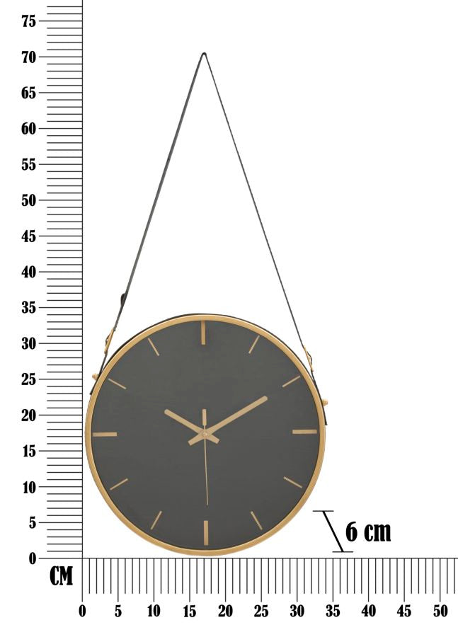 Orologio da Muro Elegant 34x6x71,5 cm in Ferro-6