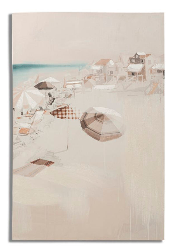 Stampa Dipinta Beach 2 80x3x120 cm in Legno e Tessuto sconto