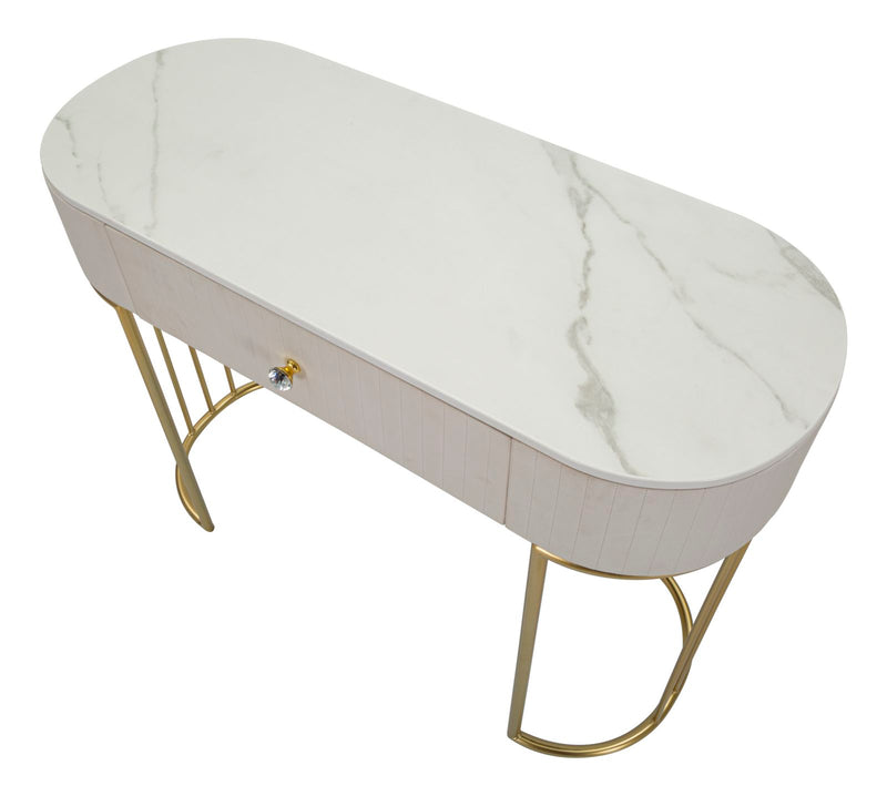 Console Montpellier Crema 100x40x75 cm in Ferro Legno -4