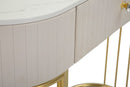 Console Montpellier Crema 100x40x75 cm in Ferro Legno -5