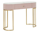 Console Montpellier Rosa 100x40x75 cm in Ferro Legno -1