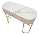 Console Montpellier Rosa 100x40x75 cm in Ferro Legno -4