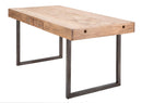 Tavolo da Pranzo Mumbai Allungabile cm 160-240x90x77 cm in Legno e Ferro -5