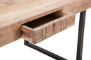 Tavolo da Pranzo Mumbai Allungabile cm 160-240x90x77 cm in Legno e Ferro -6