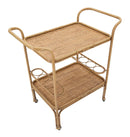 Carrello Panama 2 Ripiani 83x46x87,5 cm in Rattan-4