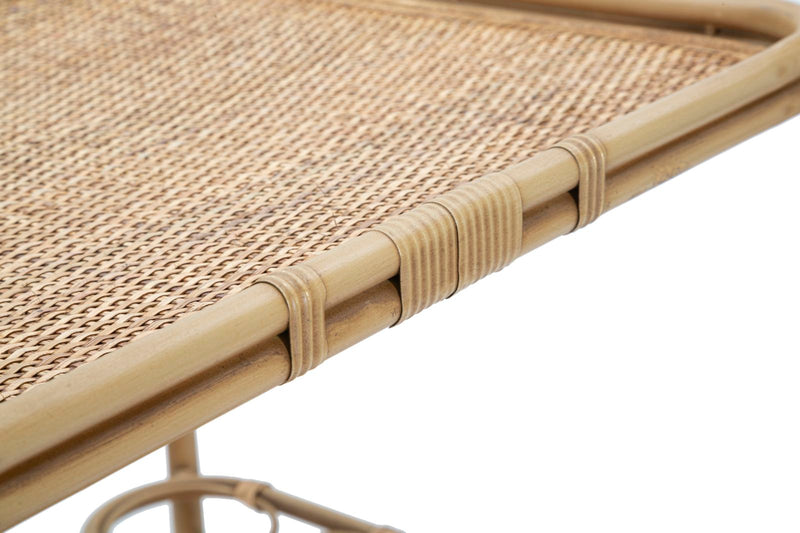 Carrello Panama 2 Ripiani 83x46x87,5 cm in Rattan-5