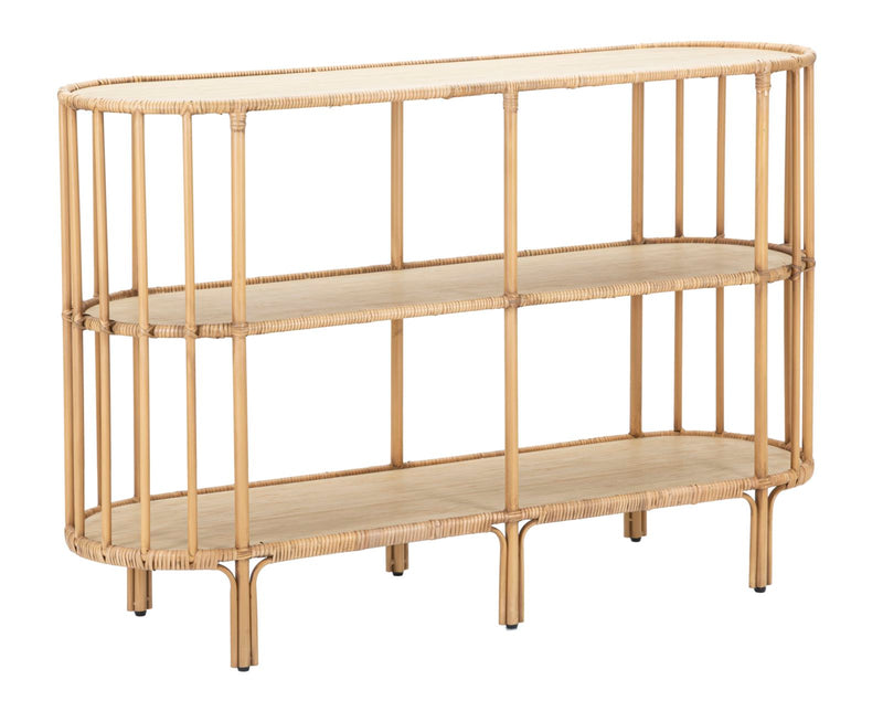 Console Panama 3 Ripiani 120x37,5x80 cm in Rattan-1