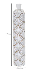 Vaso Panama Tall 15,5x74x15,5 cm in Poliresina Bianco-6