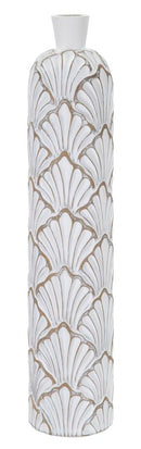 Vaso Panama Tall 15,5x74x15,5 cm in Poliresina Bianco-1