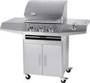 Barbecue a Gas GPL e Metano 3 Fuochi Turrer Roasted Plus Inox-1