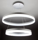 Lampadario a Sospensione 2 Anelli LED 40x40cm Zaghi Circle-1