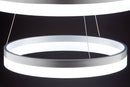 Lampadario a Sospensione 2 Anelli LED 40x40cm Zaghi Circle-7