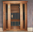 Sauna Finlandese ad Infrarossi 3 Posti 156x125 cm in Legno di Cedro H188 Vorich Diamond-1