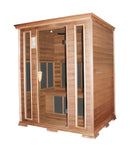 Sauna Finlandese ad Infrarossi 3 Posti 156x125 cm in Legno di Cedro H188 Vorich Diamond-2