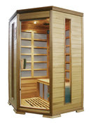 Sauna Finlandese ad Infrarossi 2-3 posti 120x118 cm in Legno di Cedro Canadese H184 Vorich King-1