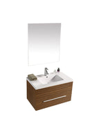 Mobile Bagno Sospeso 80 cm in MDF con Specchiera Vorich Lake Rovere-1