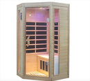 Sauna Finlandese ad Infrarossi 2 posti 107x93 cm in Hemlock Canadese H188 Vorich Princess Eco-1