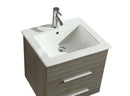 Mobile Bagno Sospeso 53 cm in MDF con Specchio Vorich Jasmin Grigio-6