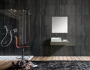 Mobile Bagno Sospeso 85 cm in MDF con Specchio Vorich British Grigio-4