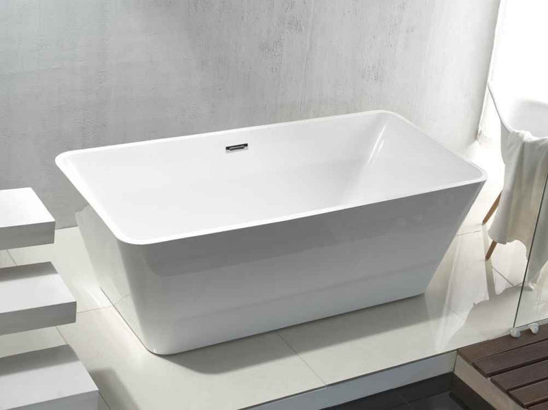 Vasca da Bagno Freestanding 170x80 cm H58 VVorich Realx Bianca-2