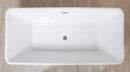 Vasca da Bagno Freestanding 170x80 cm H58 VVorich Realx Bianca-3