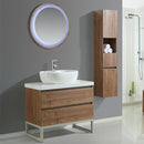 Mobile Bagno Lavabo Specchio e 1 Pensile Vorich Paris Rovere Varie Misure-4