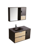 Mobile Bagno Sospeso 90 cm Lavabo e Specchio Dante-5