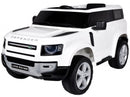 Macchina Elettrica per Bambini 12V Land Rover Defender Bianca-1