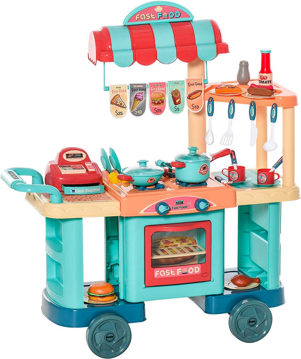 sconto Fast Food Giocattolo per Bambini 60x47x43 cm con Accessori  Multicolor