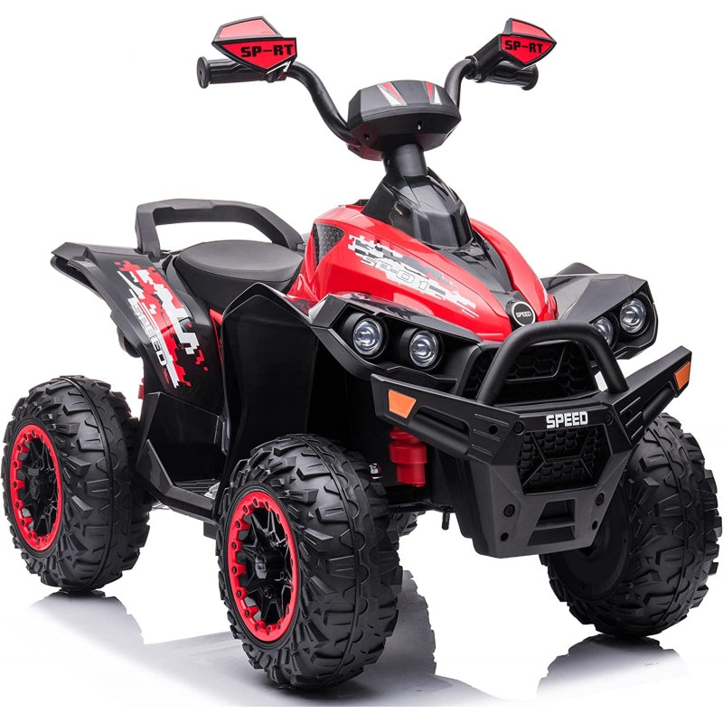 Quad Elettrico per Bambini 12V ATV Speed Rosso-1