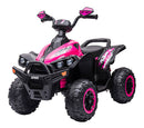 Quad Elettrico per Bambini 12V ATV Speed Rosa-1