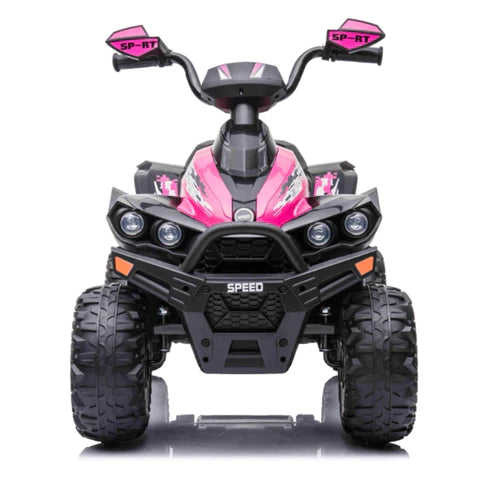 Quad Elettrico per Bambini 12V ATV Speed Rosa-3