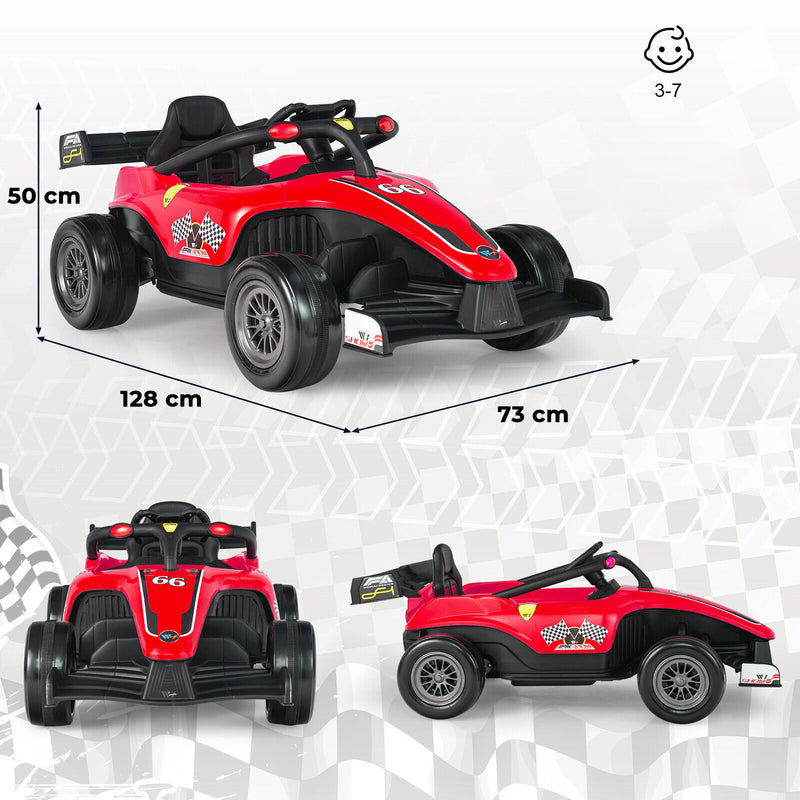 Macchina Elettrica per Bambini 12V Formula  1 Rossa-4