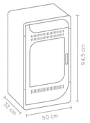 Stufa a Bioetanolo da Interno 94,5x50x32 cm 3,5kW Fiammetta Ventilata Nera-4