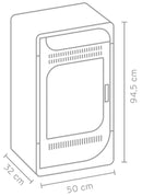 Stufa a Bioetanolo da Interno 94,5x50x32 cm 3,5kW Fiammetta Ventilata Bordeaux-3