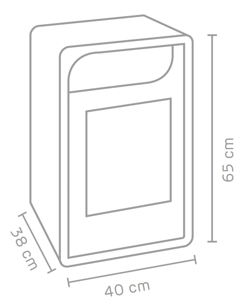 Stufa a Bioetanolo da Interno 65x40x38 cm 2,5kW Fiammetta Junior Statica Nera-5