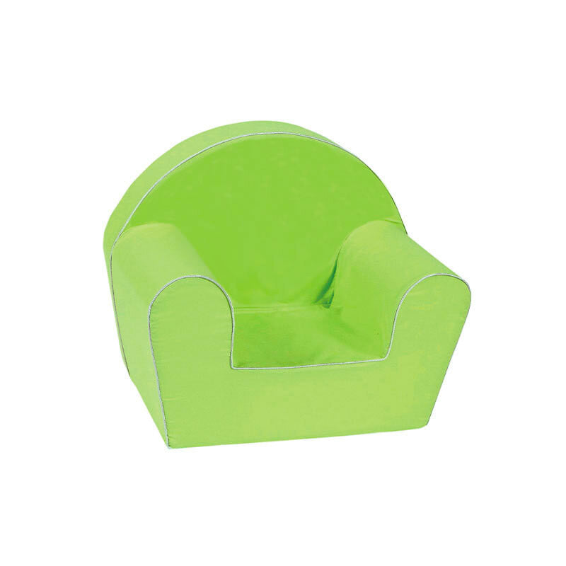 Poltroncina per Bambini 42x31x50 cm in Tessuto Cotone Verde-1