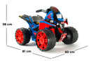 Mini Quad Elettrico per Bambini 12V The Beast Marvel Spiderman-5