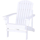 Sedia da Giardino in Legno 97x72,39x92,71 cm  Oklahoma Bianco-1