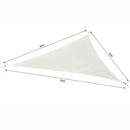 Tenda Vela da Giardino Triangolare 6x6x6m Crema -3