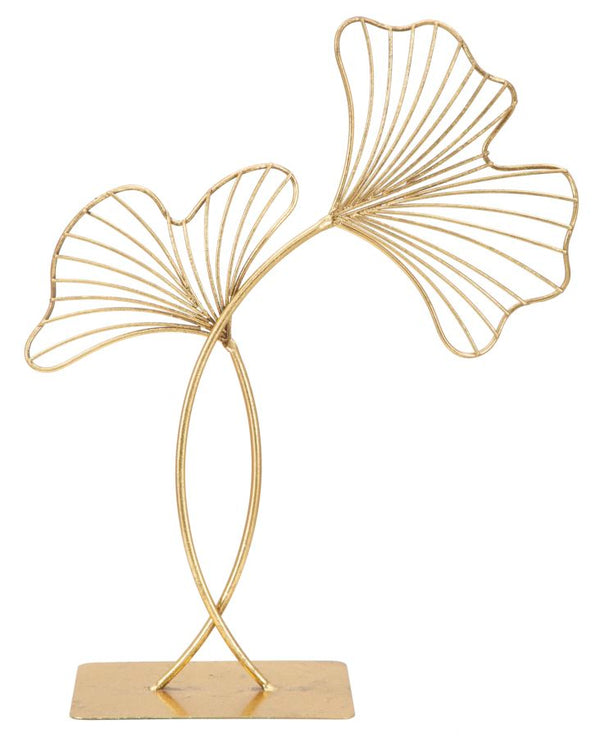 acquista Leaf Glam Skulptur 35x11,5x44 cm in Goldeisen