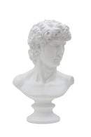 Scultura Roman 21,5x14,5x34 cm in Poliresina Bianco-1