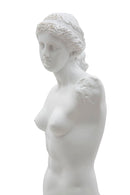 Scultura Statua Woman 14x12x49 cm in Poliresina Bianco-2