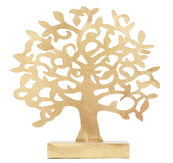 prezzo Goldbaum-Skulptur 31x8,5x31,5 cm in Goldeisen