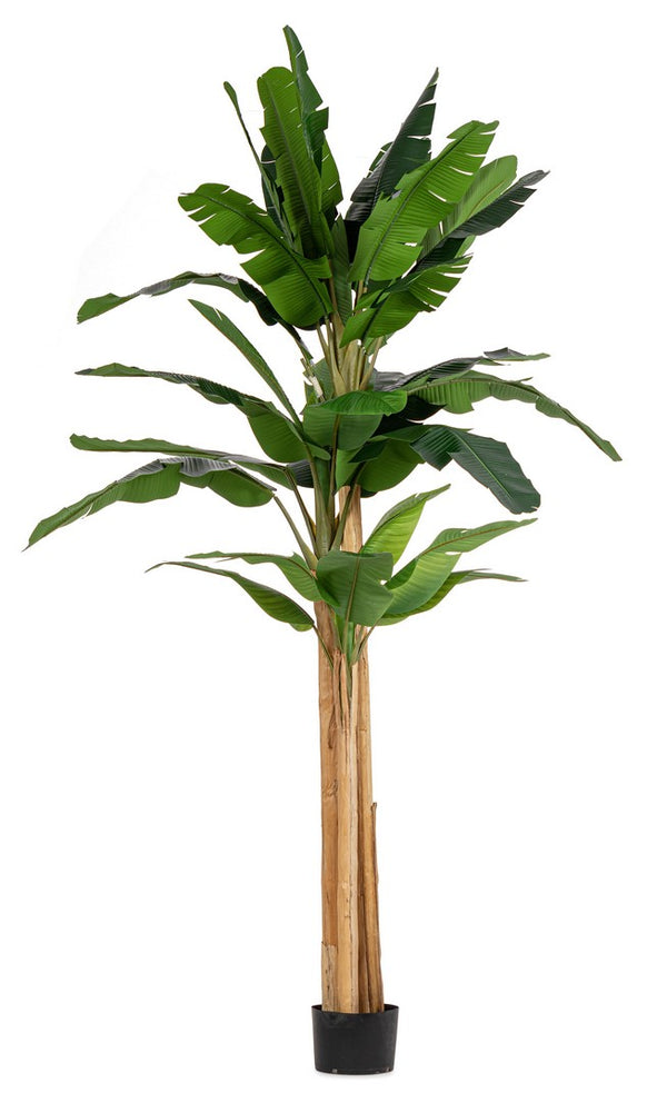 Pianta Artificiale di Banano Ø180x320 cm in Plastica con Vaso Verde sconto